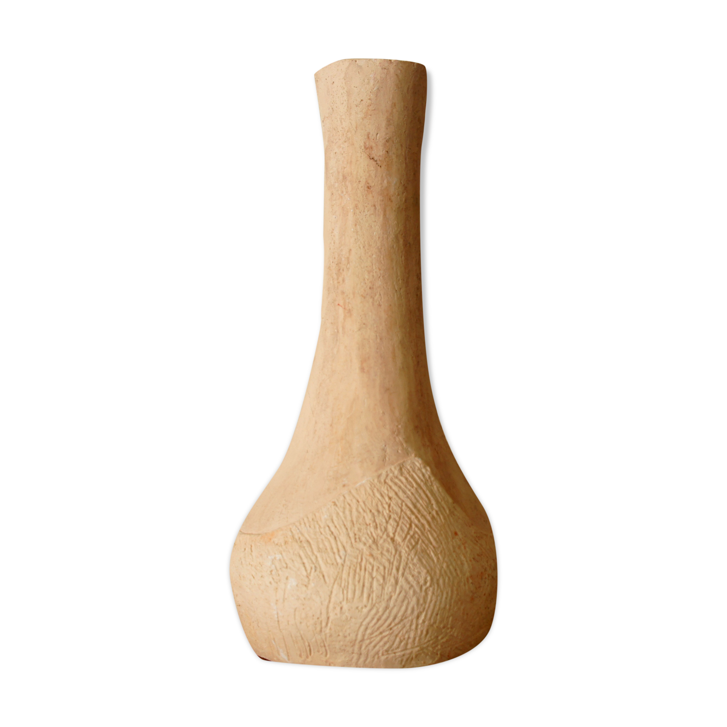 Soliflore vase in powder pink plaster