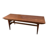 Table basse en teck avec hauteur et largeur réglables par Kai Kristiansen pour Trioh, Danemark, 1960.