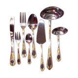 Besteke SBS Solingen housewives case in nickel chrome and gold gold