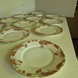 Lot of 11 Porcelain Dinner Plates Plus Presentation Dish Manufactured