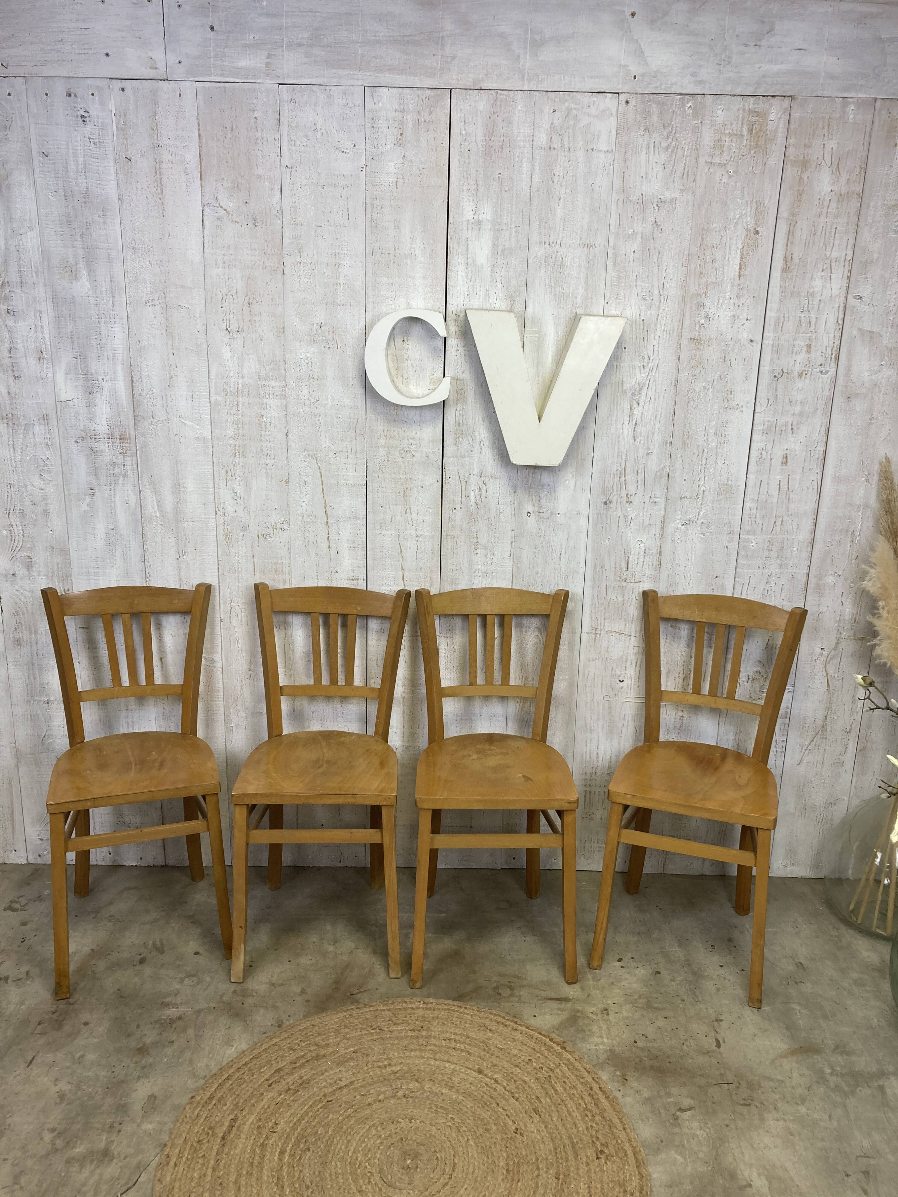 Set of 4 bistro chairs