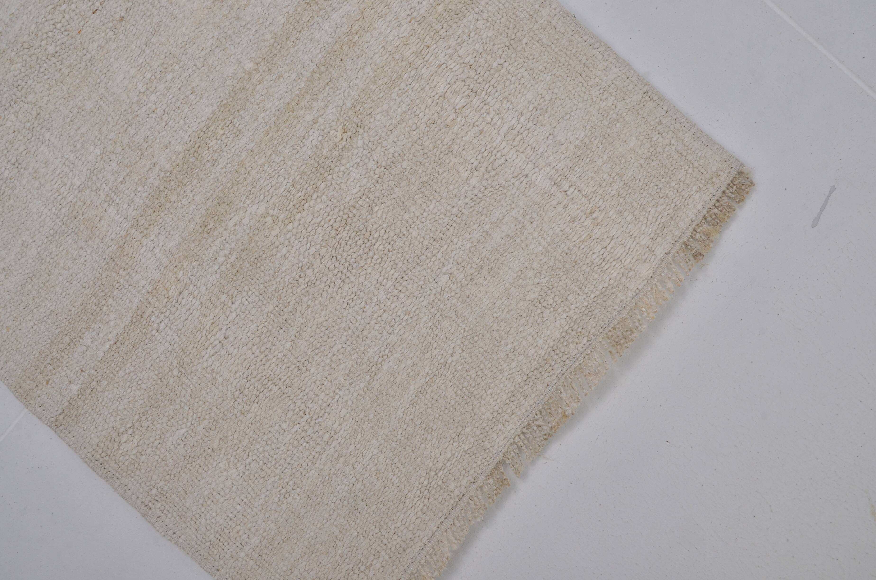 Vintage Neutral Hemp Kilim sku3987