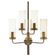 Brass wall light with five lights by Hans-Agne Jakobsson