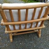 Pair of Lyda Levi armchairs for Mc Guire bamboo Italy Milan