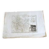 Map engraving Tarn and Garonne