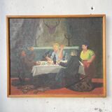 Peinture à l’huile A.Simard 1945