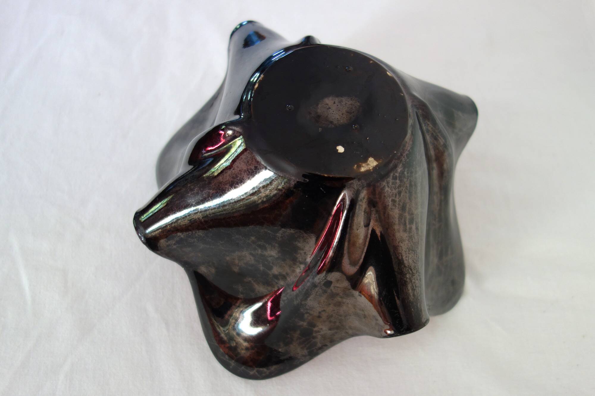 Ceramic handkerchief pocket empty vase from the 50s/60s France