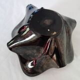 Ceramic handkerchief pocket empty vase from the 50s/60s France