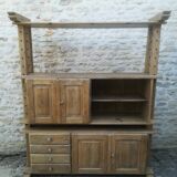 Brutalist oak buffet