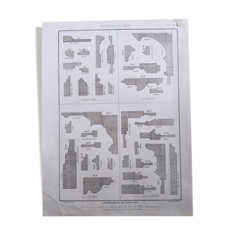 Carpentry board " Profiles Louis XIV - XV - XVI,... "