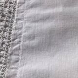 Hand crocheted edge pillowcase 8cm wide