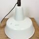 Industrial white enamel factory pendant lamp from zaos, 1960s