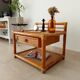 Vintage Maugrion side table in bamboo and rattan