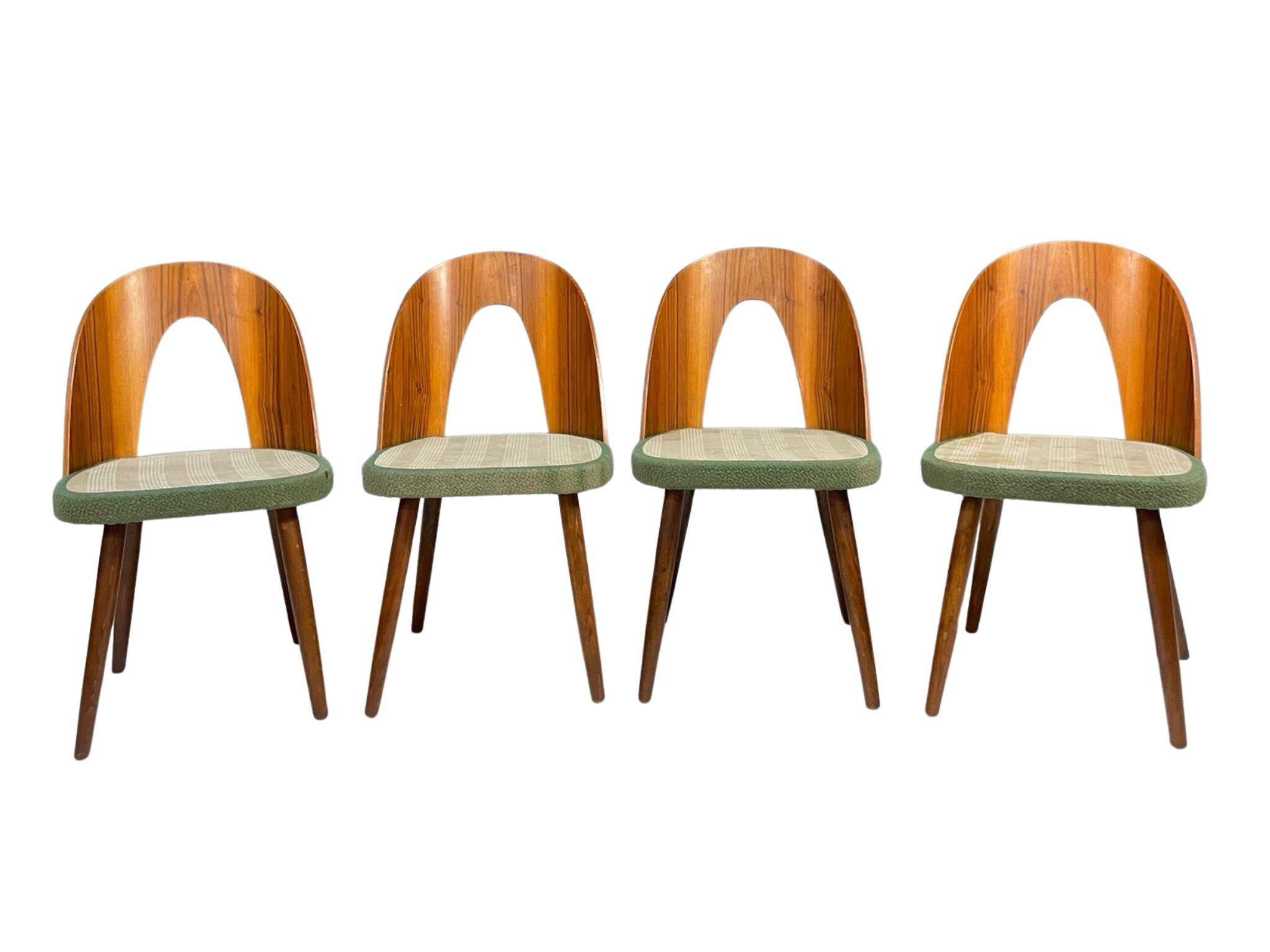 Set of 4 dining chairs by Antonín Šuman, Czechoslovakia, 1960s