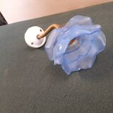 Opaline wall light in blue flower shape
