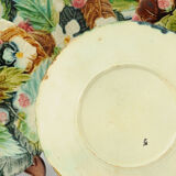 Series of 9 plates made of Sarreguemines earthenware