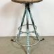 Green Industrial Workshop Stool, 1960s