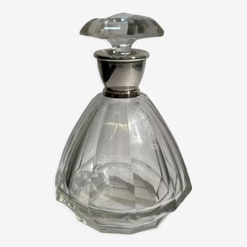 Crystal and solid silver decanter