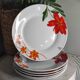 Porcelain floral dessert plates