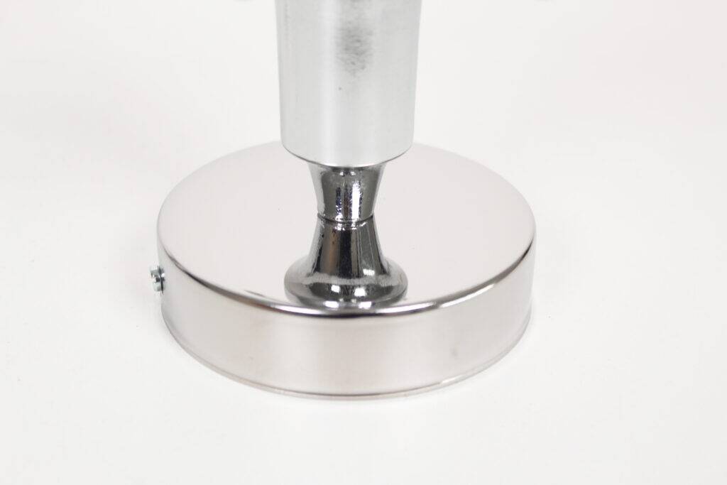 Pair of 1980s chrome metal space age wall lamps