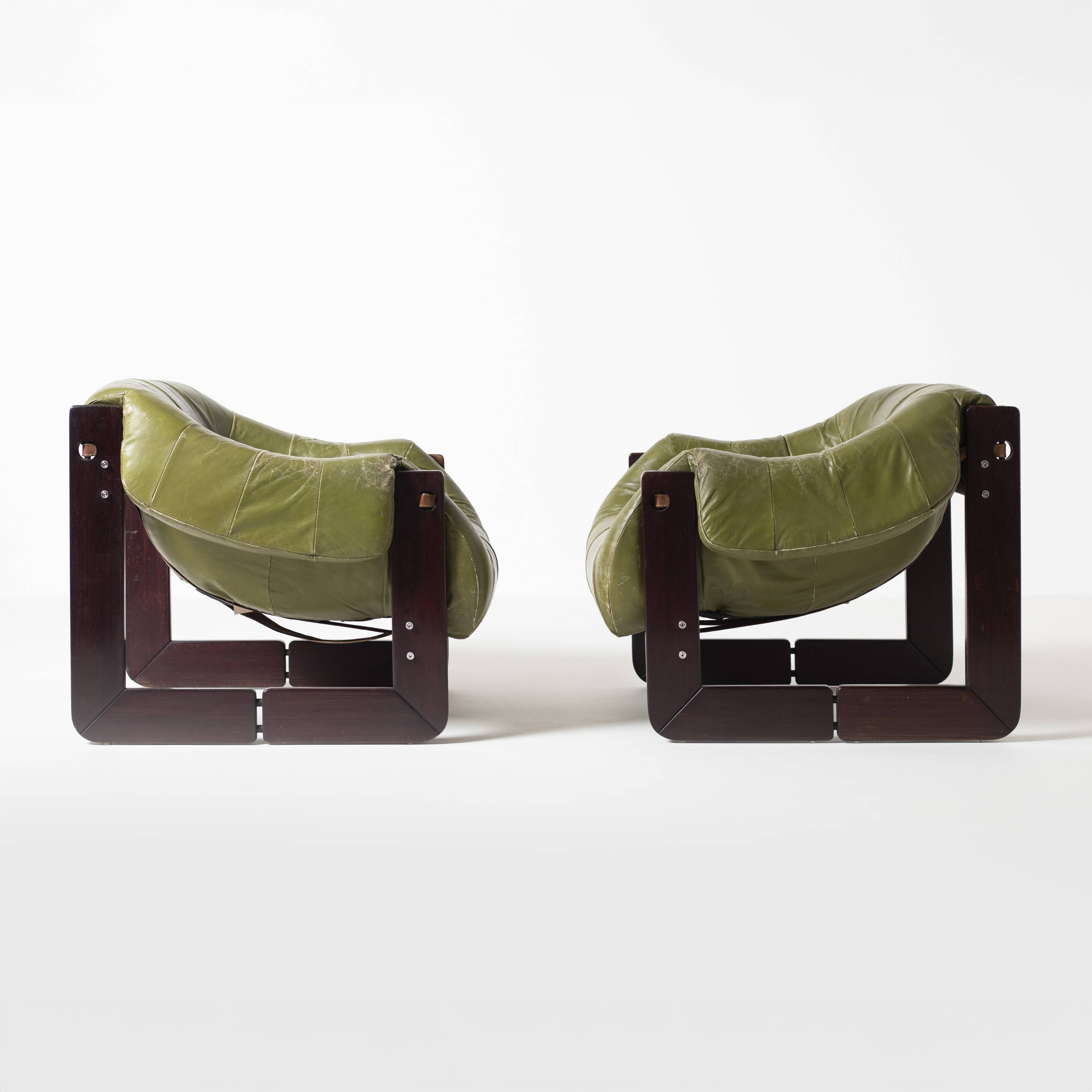 Percival Lafer MP97 pair of Lounge Chairs Brazil 1970s
