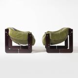 Percival Lafer MP97 pair of Lounge Chairs Brazil 1970s