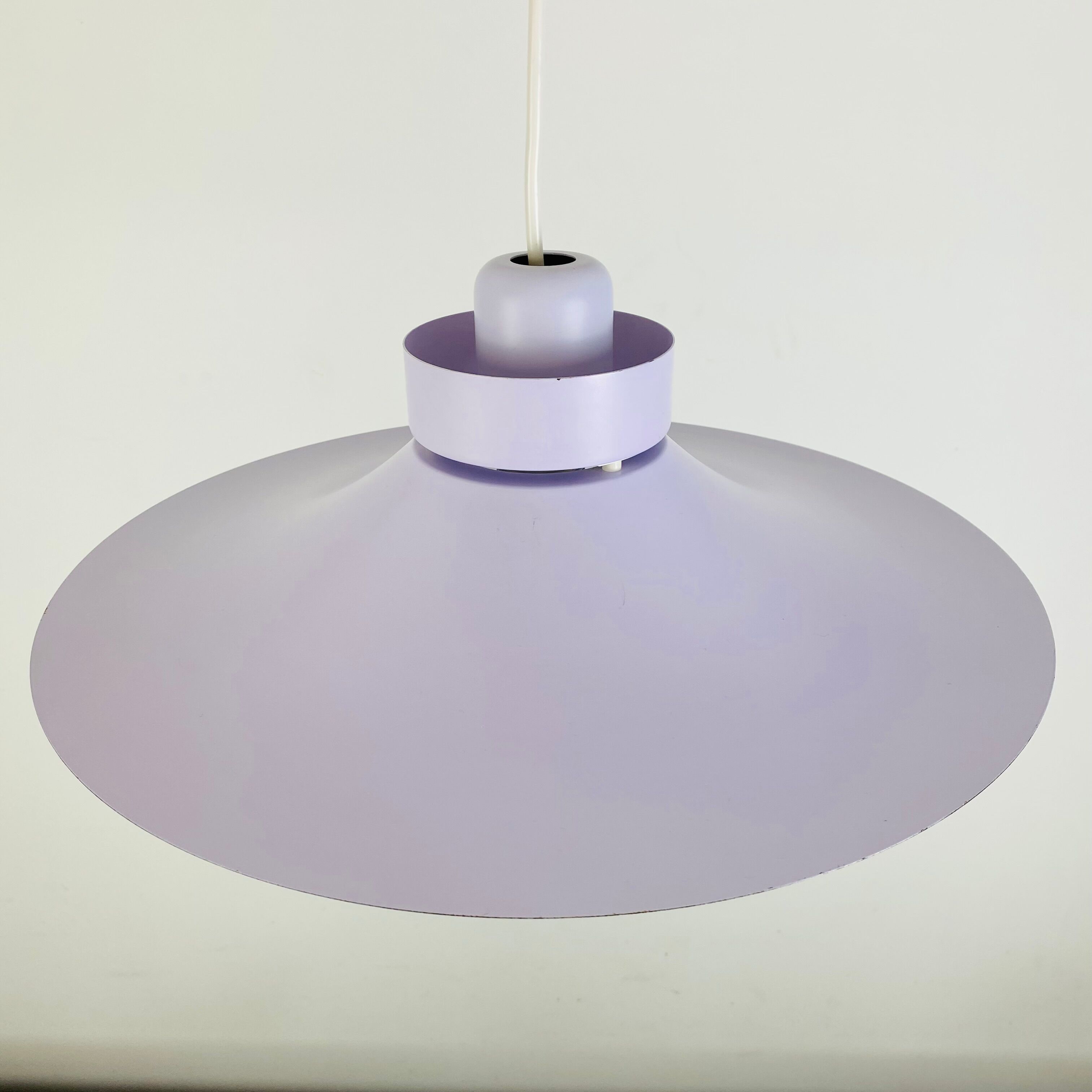 Scandinavian pendant lamp Horn 755 60s space age purple