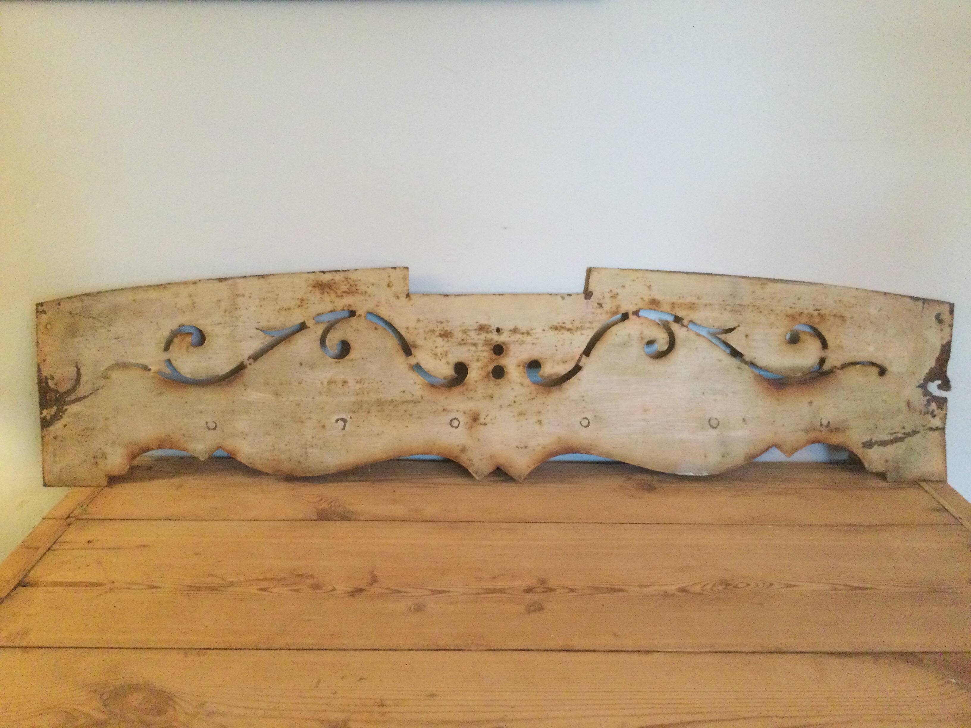 Ancient metal fronton