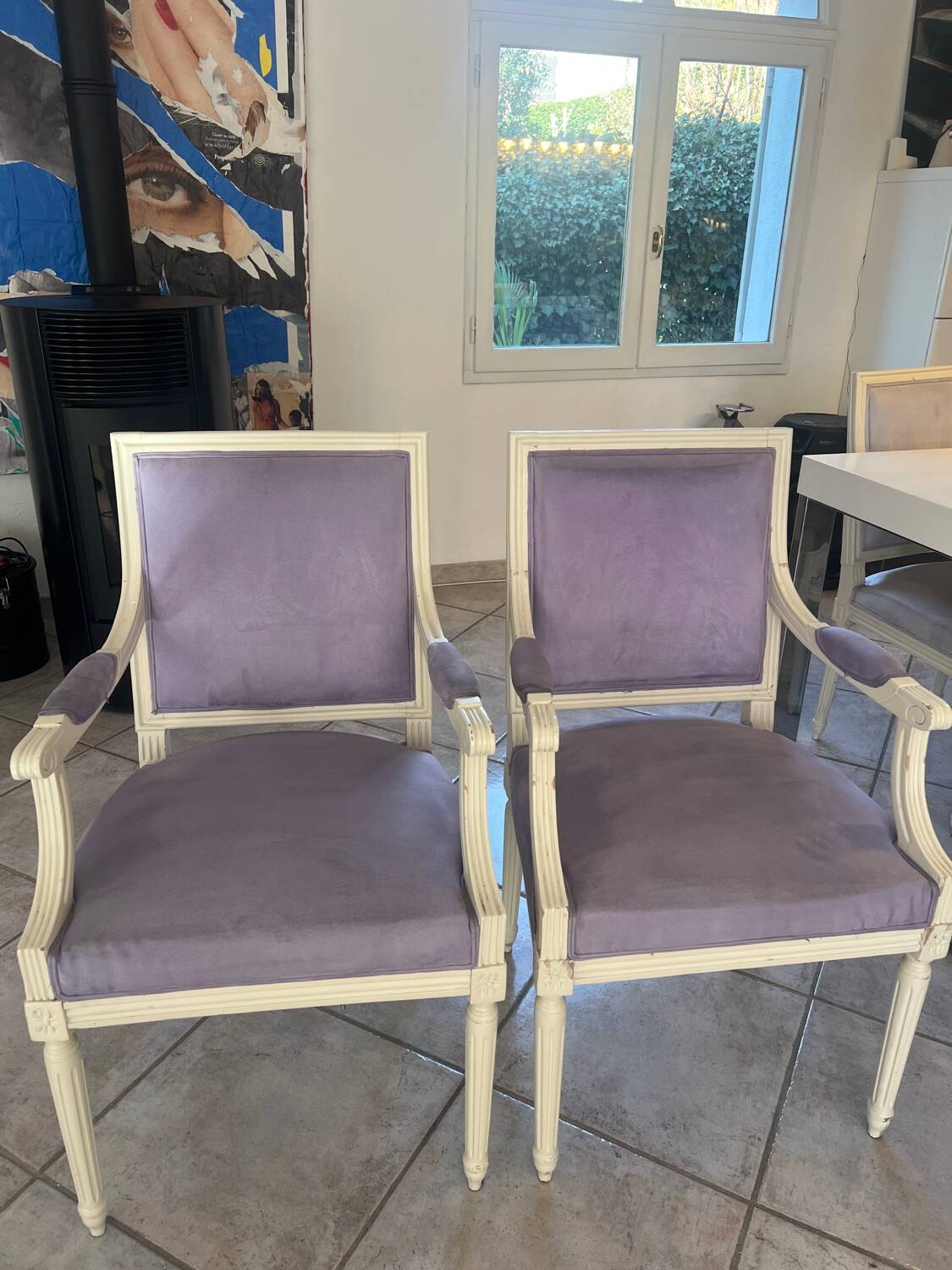 Louis XVI style armchairs
