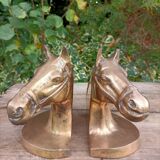 Serres Livres Laiton Cheval Vintage