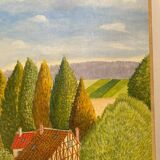 Naive painting Normandy Bouquet