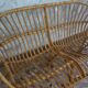 Vintage rattan bench 1960