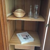 Vintage 3-doors cabinet with feet compass