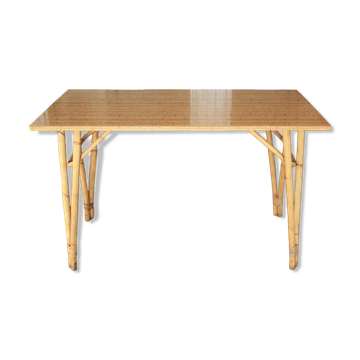 Rattan table, desk