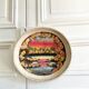 Painted basket for wall decoration