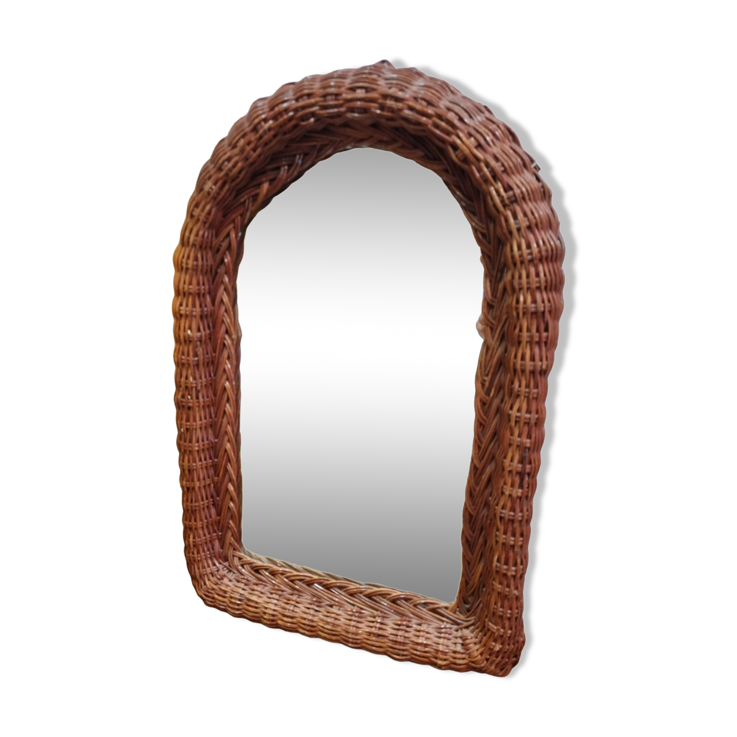 Wicker mirror
