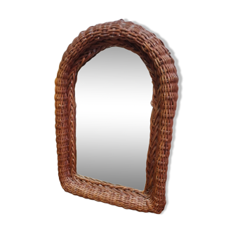 Wicker mirror