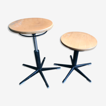 Workshop stool pair