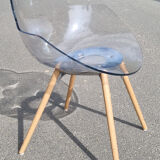 Suite de 6 chaises, pieds bois cookie, design Studio Zetass, Infiniti