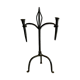 Brutalist candlestick in struck steel 1980