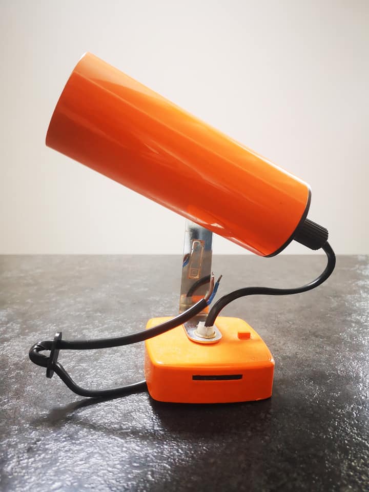 Wall spot wall lamp Italian orange ceiling lamp vintage 100%70 Targetti Sankey