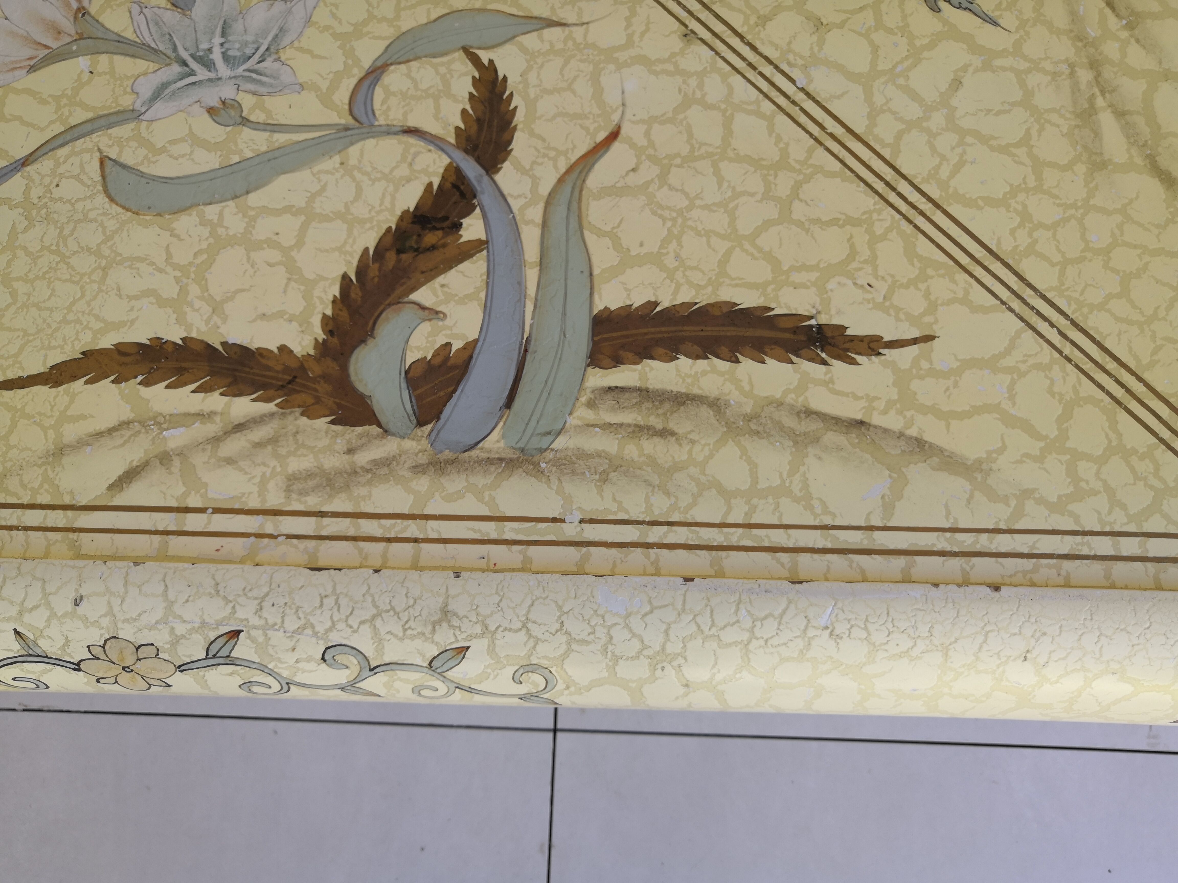 Vintage square coffee table 70s decoration imitation marble