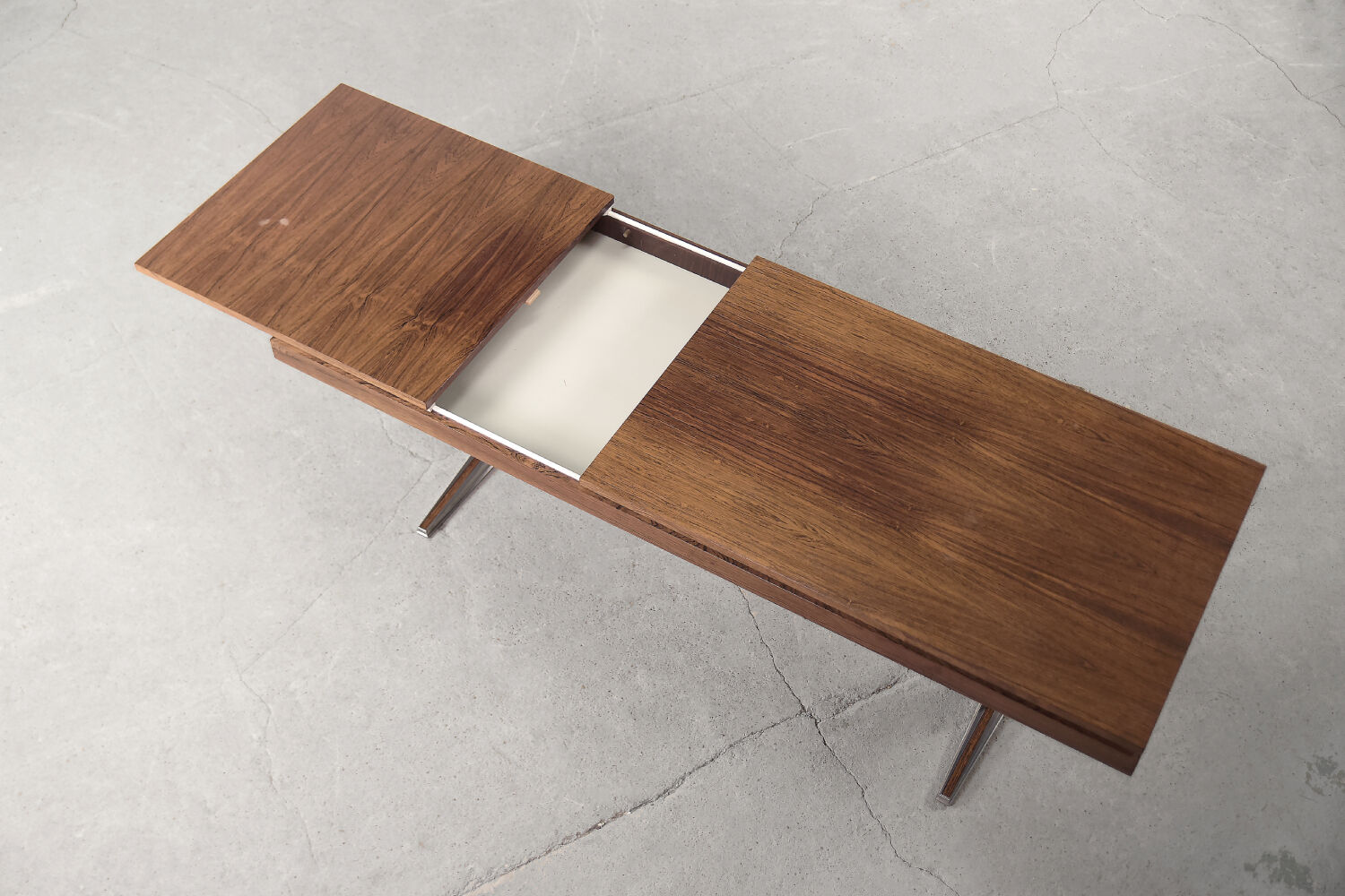 German rosewood adjustable table from e.m.ü, 1960s