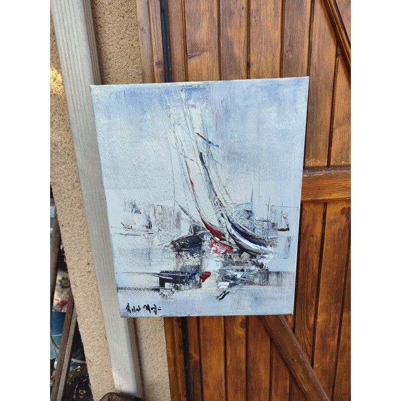 3 marine oil paintings by Robert Moifrai