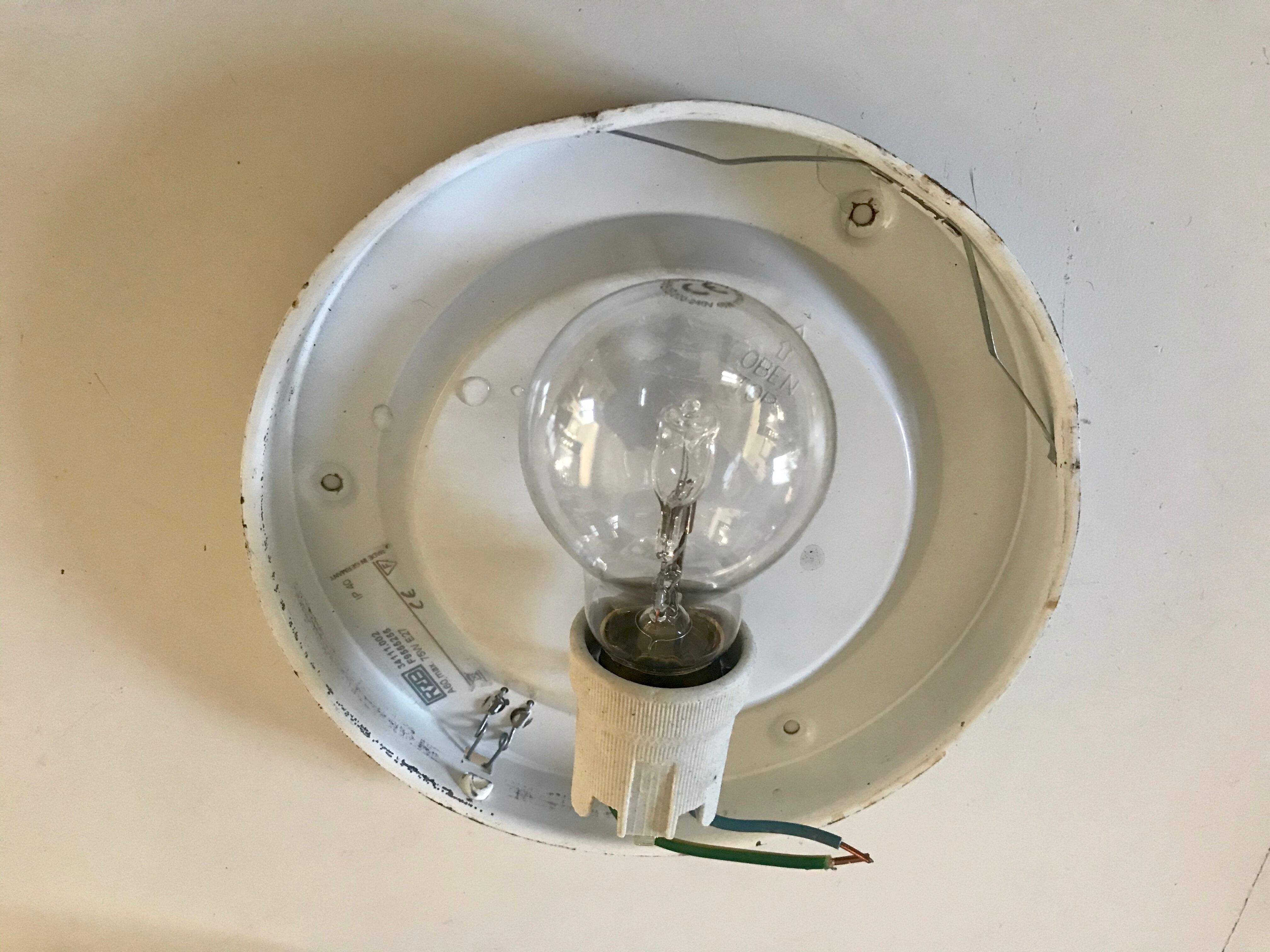 Vintage moulded glass ceiling light