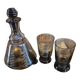 Art Deco carafe and glass from the 1930s vintage