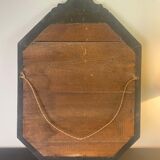 Miroir Louis XIV Régence à parcloses verre gravé Italie