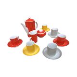 Coffee service for 6 people, milo designed by a. sadulski, karolina table porcelain plant, poland, 1