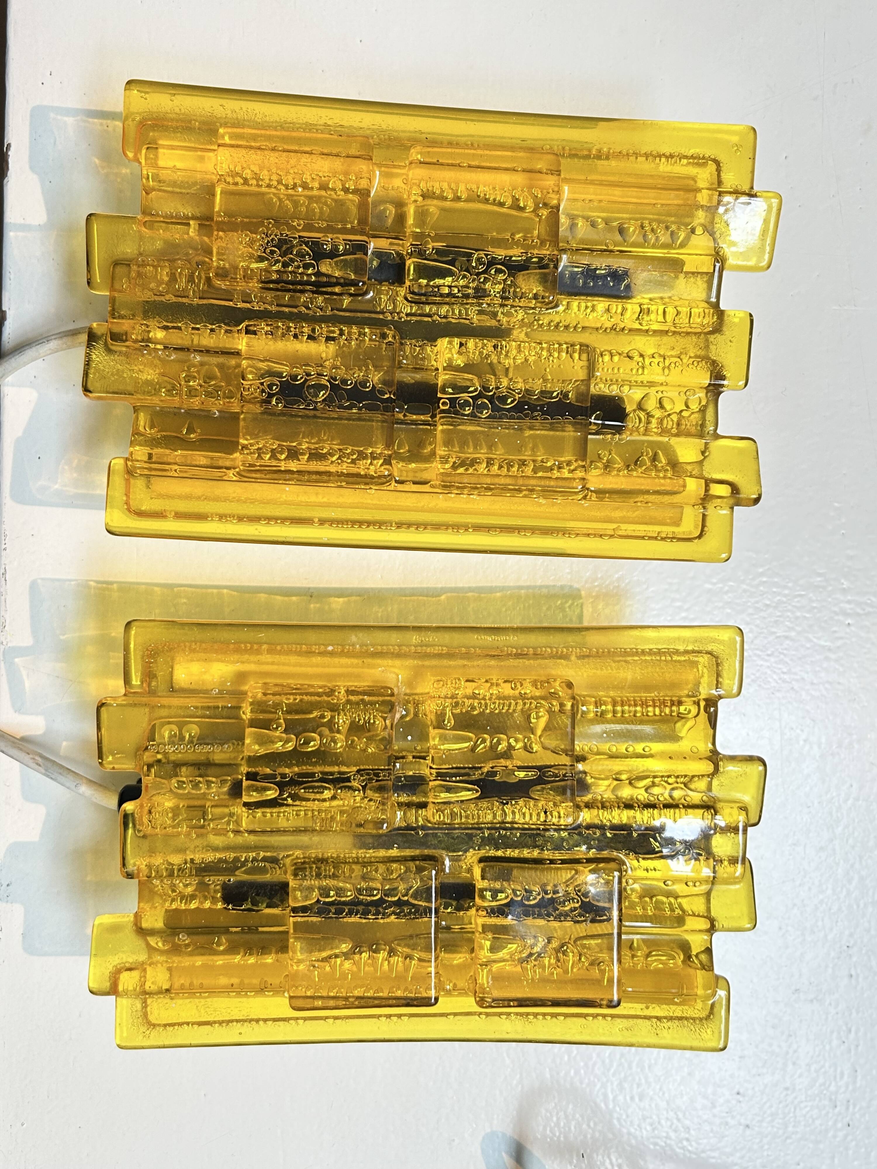 Pair of wall lights by Claus Bolby