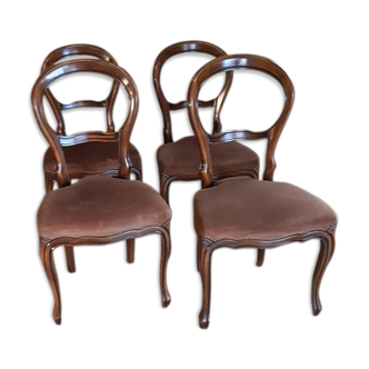 Chaises de style Louis XVI médaillon XXème